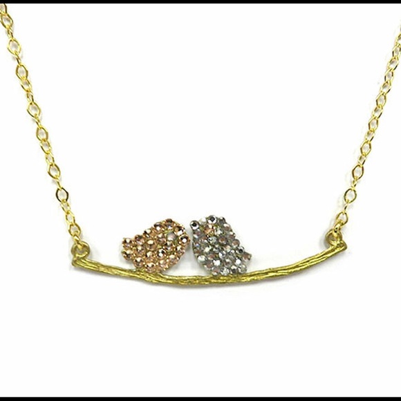Our Lil’Lovebirds Necklace in Austrian Crystal-NWT-Boutique - Picture 6 of 8